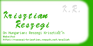 krisztian reszegi business card